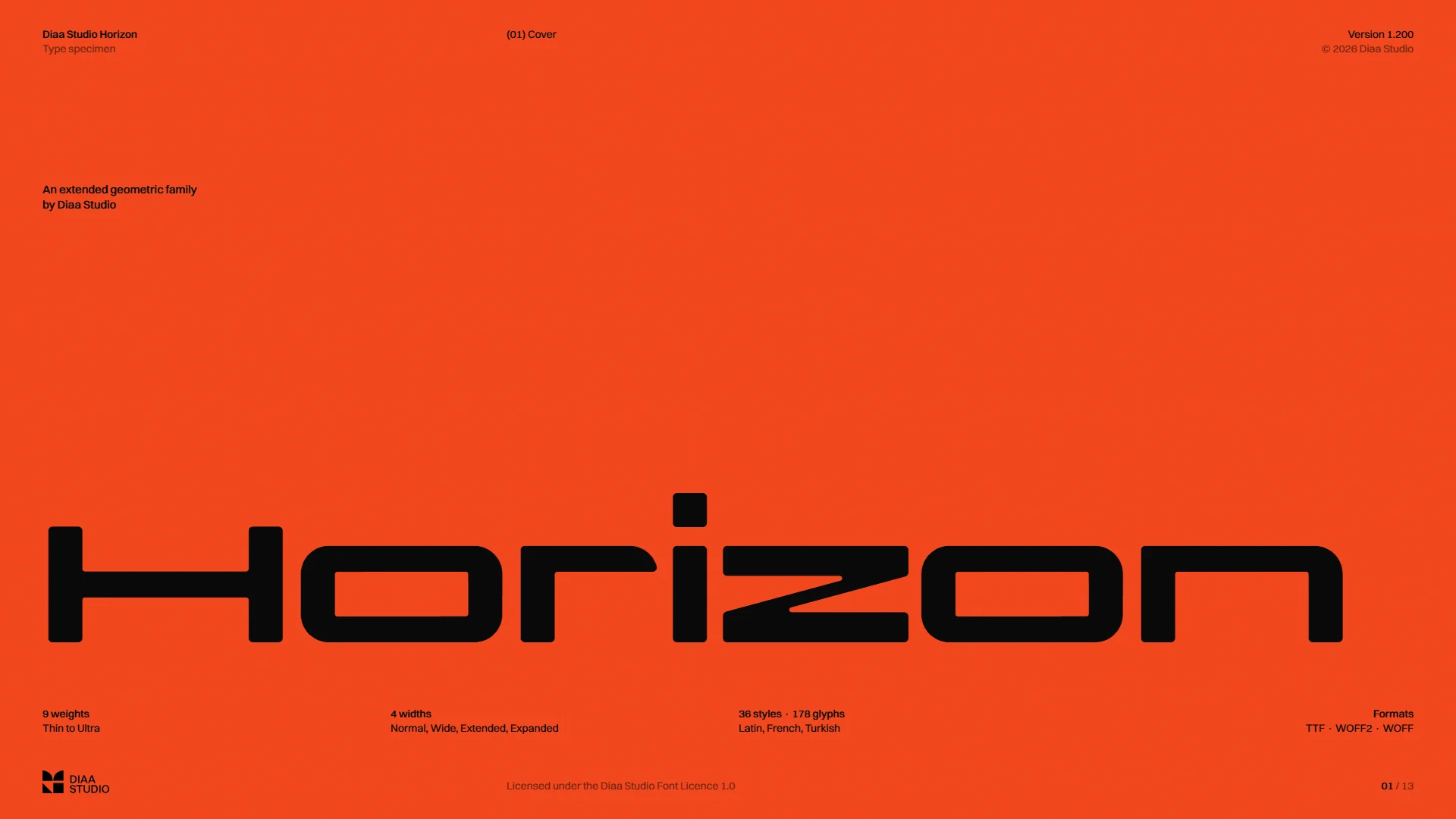 Diaa Studio Horizon specimen cover